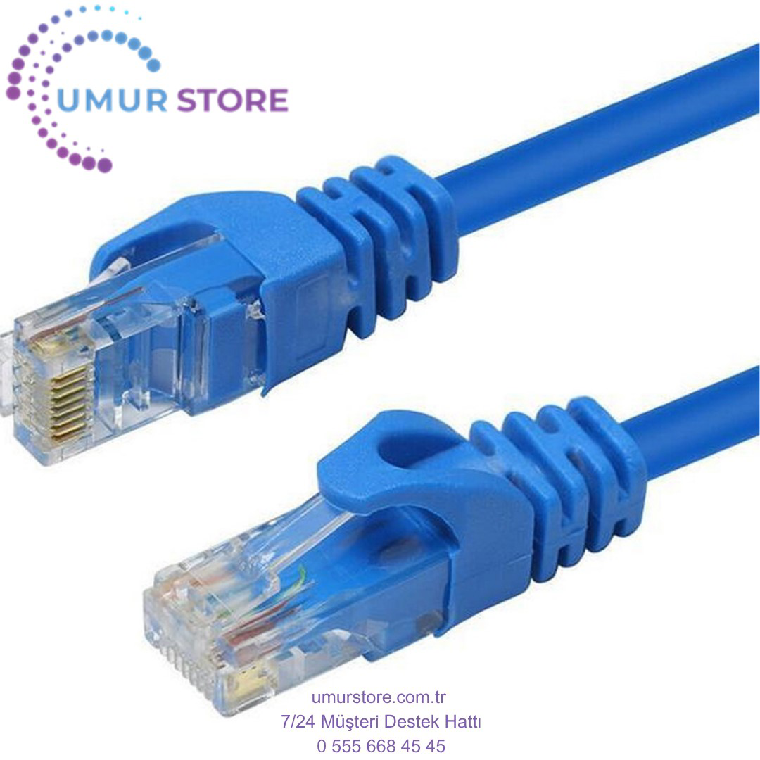 Cat6 30mt Lan Ethernet Kablosu Fabrikasyon Internet Kablo Cat6spe