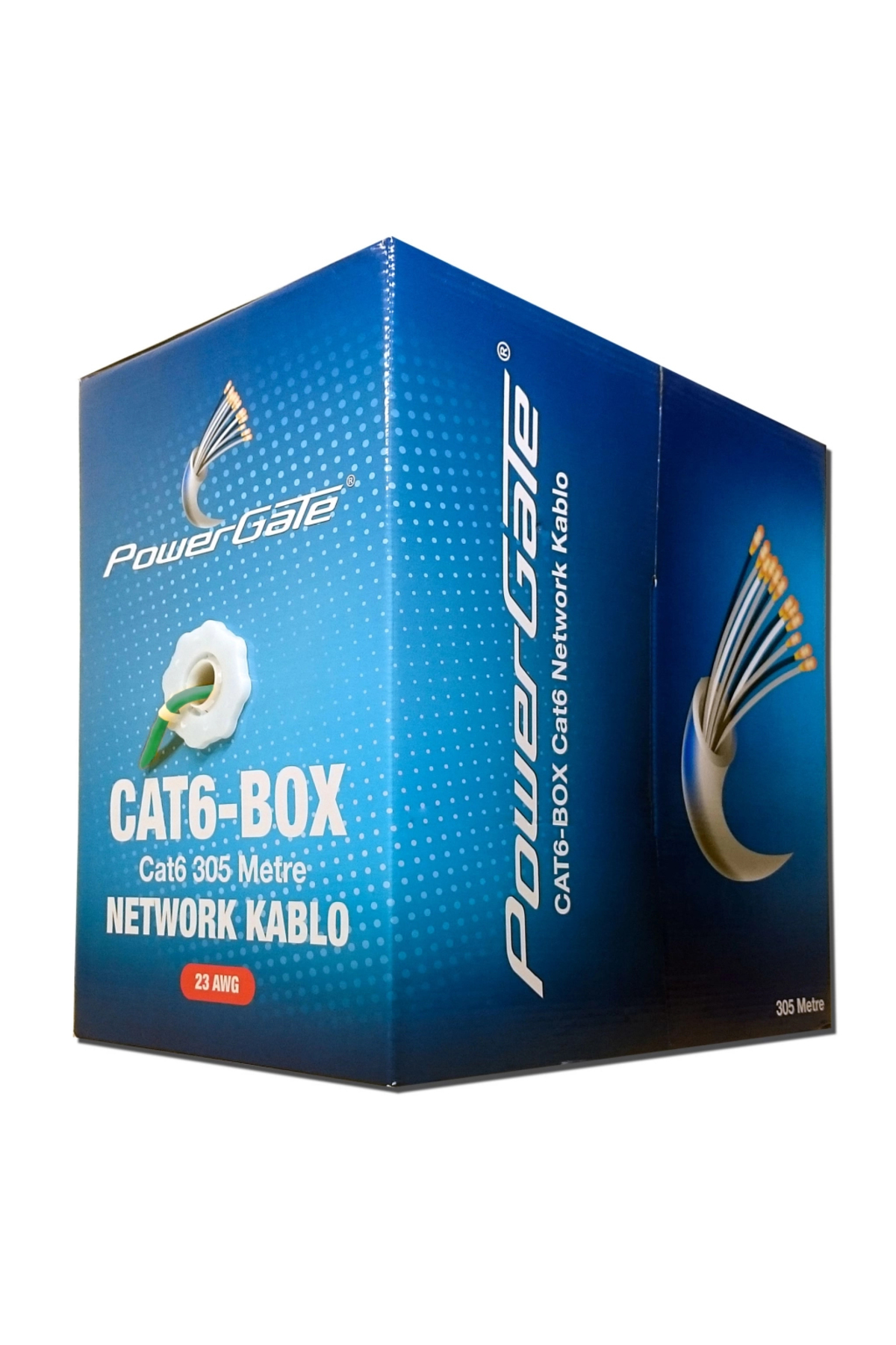 Cat6-box-gn, 23awg 0,57mm, Utp, Cat6 Kablo, 305m, Yeşil