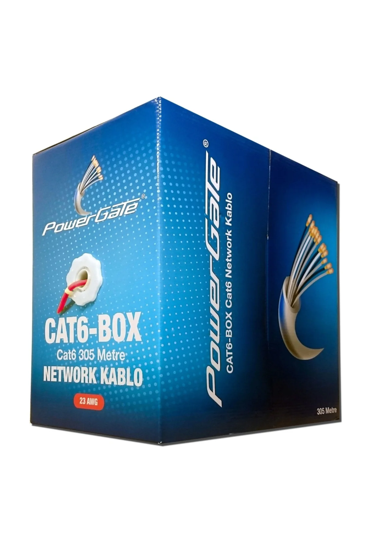 Cat6-box-or, 23awg, 0,57mm, Utp, Cat6 Kablo, 305m, Turuncu