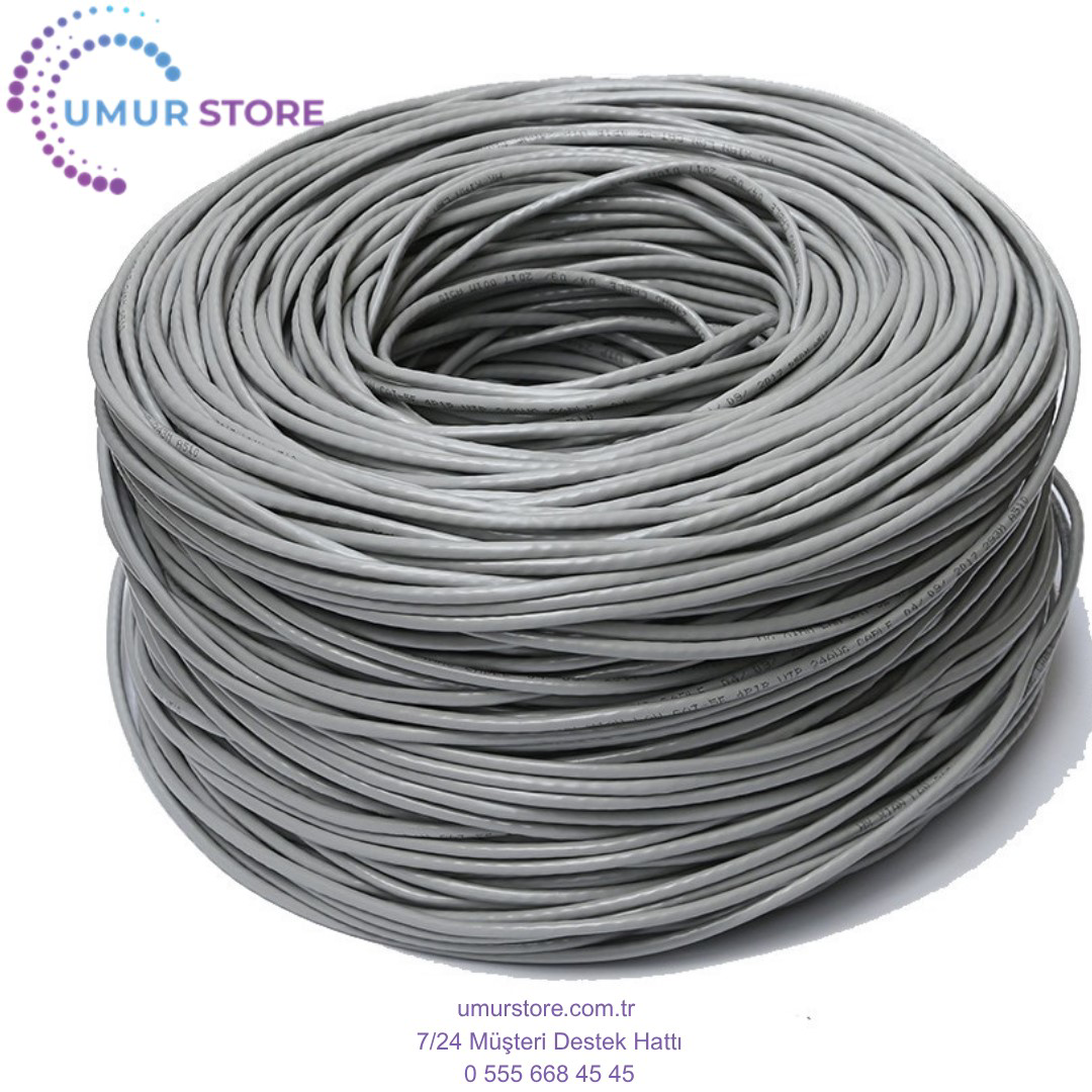 Herz Cat6 Cat 6 100Mt Yüz Metre 100 Metre İnternet Ethernet Cat6 Bakir