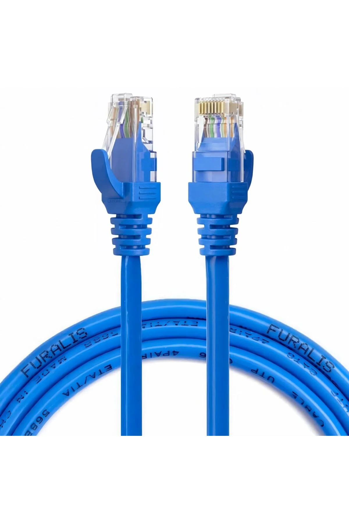 Cat6 Ethernet Kablosu (5 METRE) - 1000 Mbps’e Kadar Veri aktarımı - Fabrikasyon RJ45 Konnektör