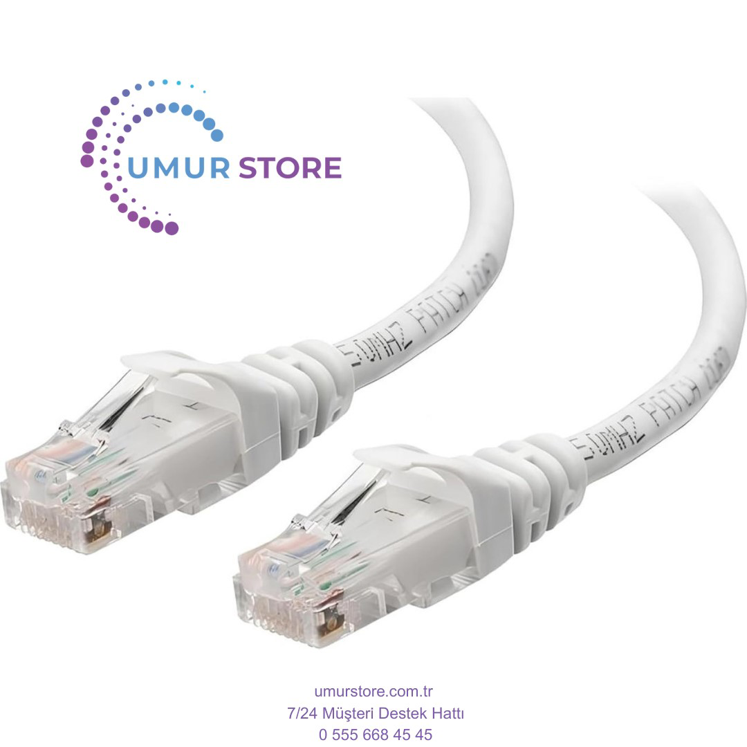Cat6 Ethernet Patch Adsl Modem Internet Kablosu (Cat6, 10 Metre)