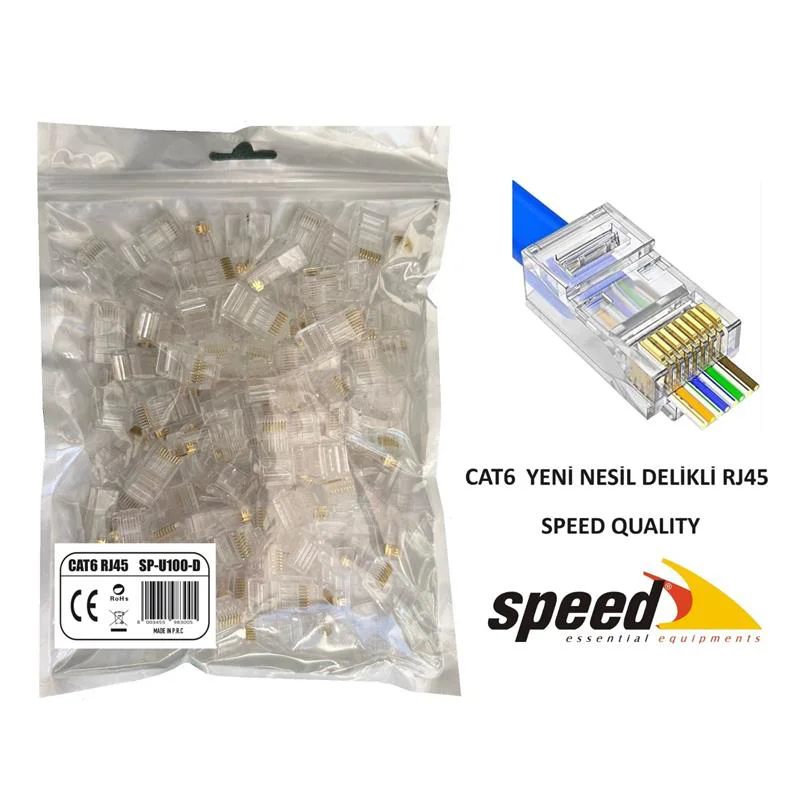 CAT6 EZ RJ-45 Delikli Konnektör 100 Adet – Tak-Çıkar Kolaylıığı Fiyatı, Yorumları ve Özellikleri
