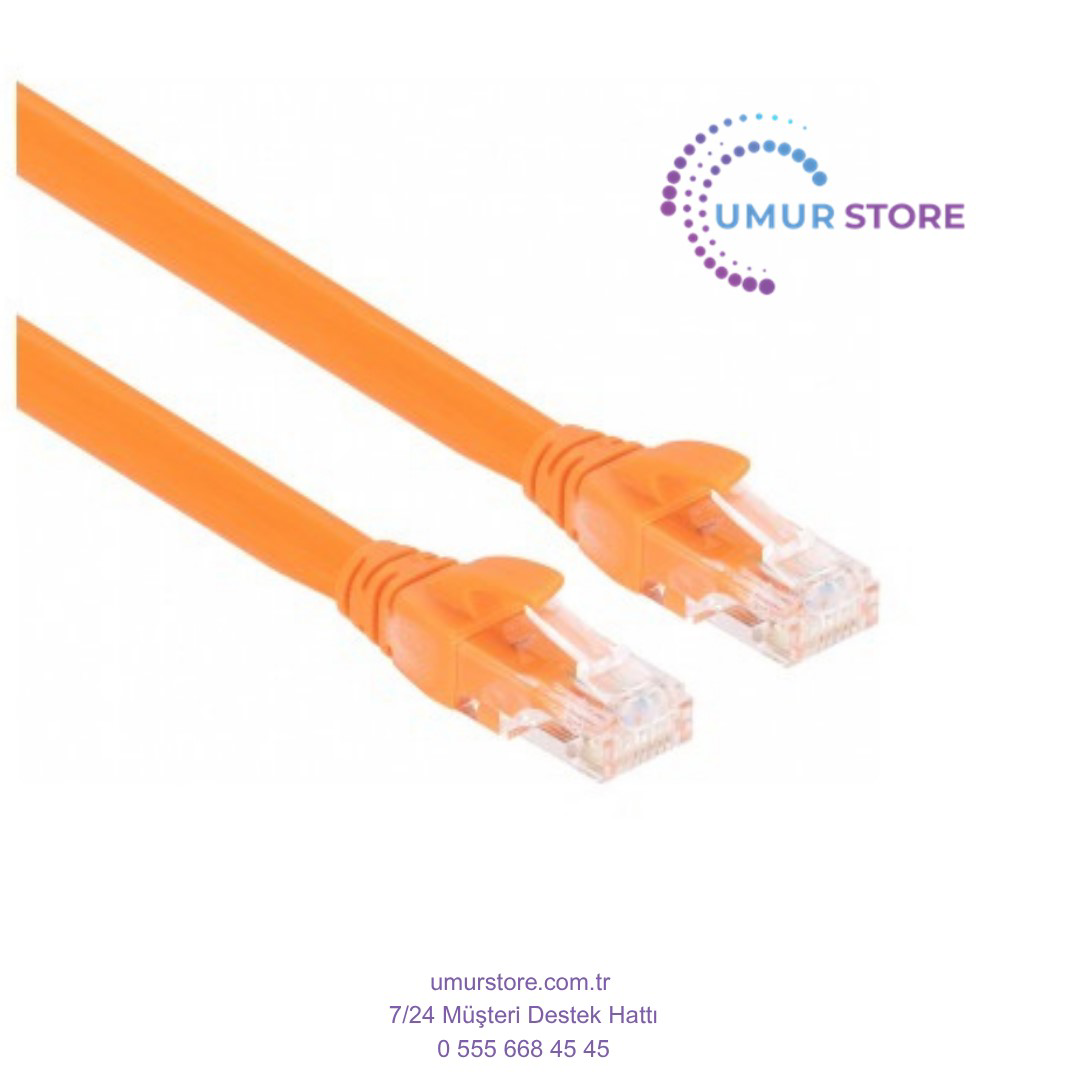 Cat6 Patch 30CM Kablo (Turuncu)