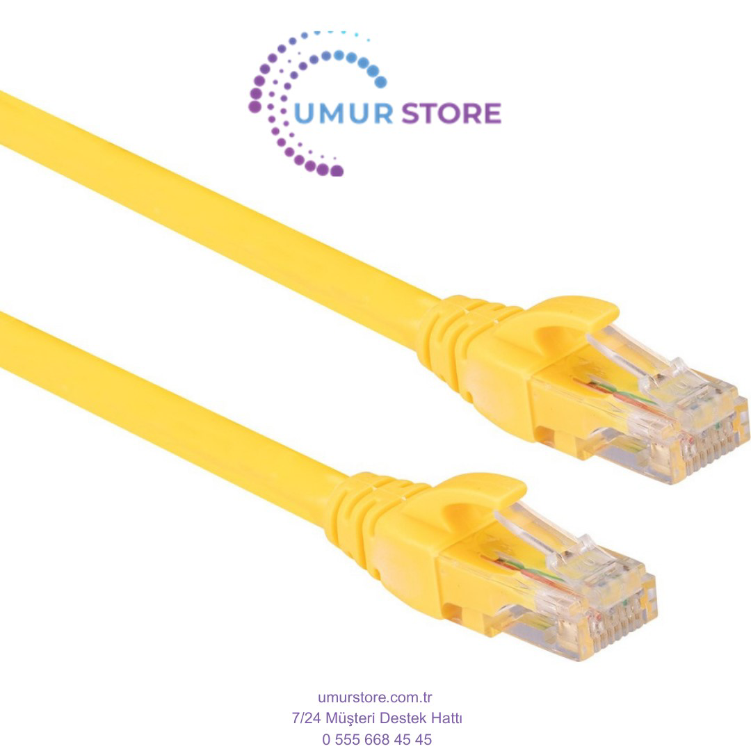 Cat6 RJ45 Lan Kablosu Uçları 40 M  Fabrikasyon Takılı Bilgisayar