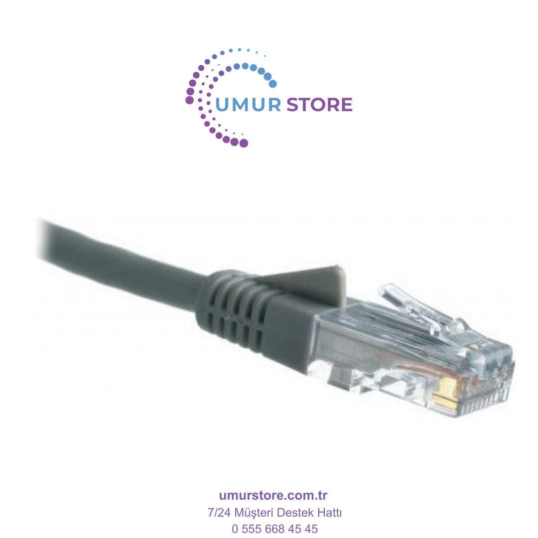 Cat6 Utp (1 Metre) Lsoh Gri 4X2X24 Patch Kablo