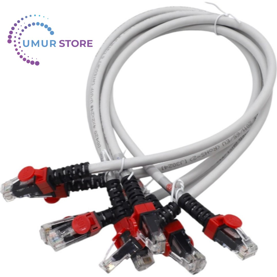Herz Cat6 Utp Lsoh 0,50 Mt Gri Patch Cord ( 5'Li Paket )