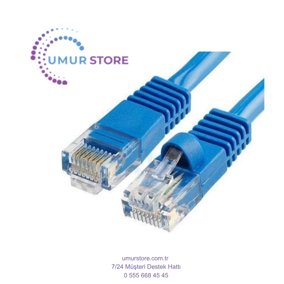 CAT610M Cat6 RJ45 Lan Kablosu Uçlari Fabrikasyon Takili Bilgisaya