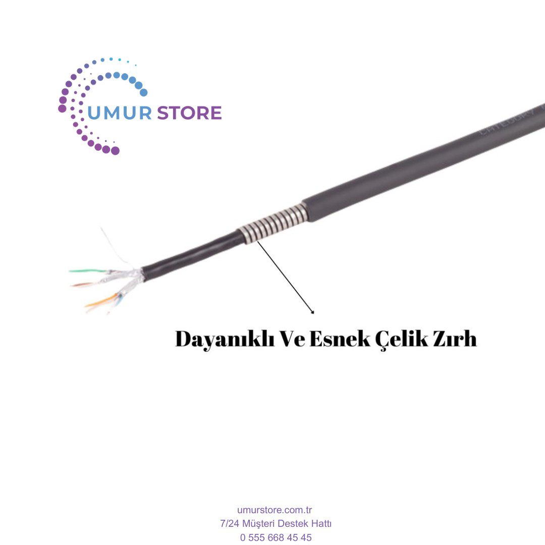 CAT6A U/ftp Flexarmor(Esnek Zırh) Kablo CAT6A U/ftp Flexarmor(Esnek Zırh) Kablo