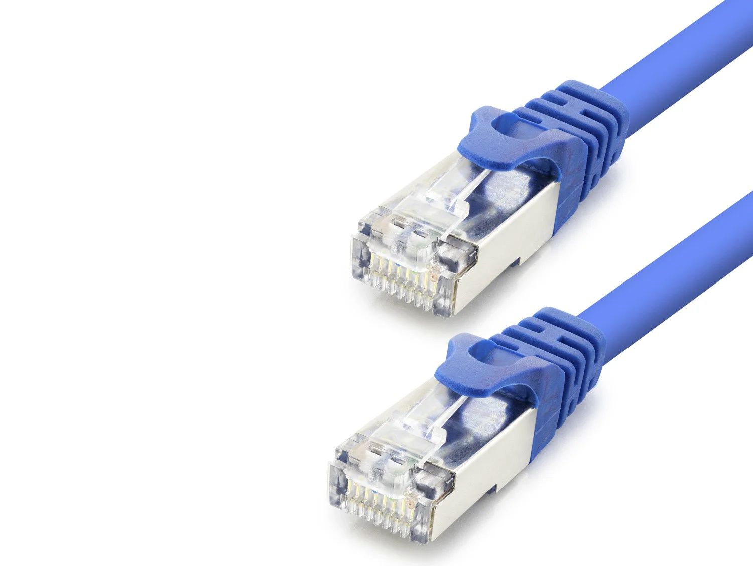 Cat7 Ethernet Patch Kablosu 10 Gbps 600 Mhz 1 M - Mavi HDX5099