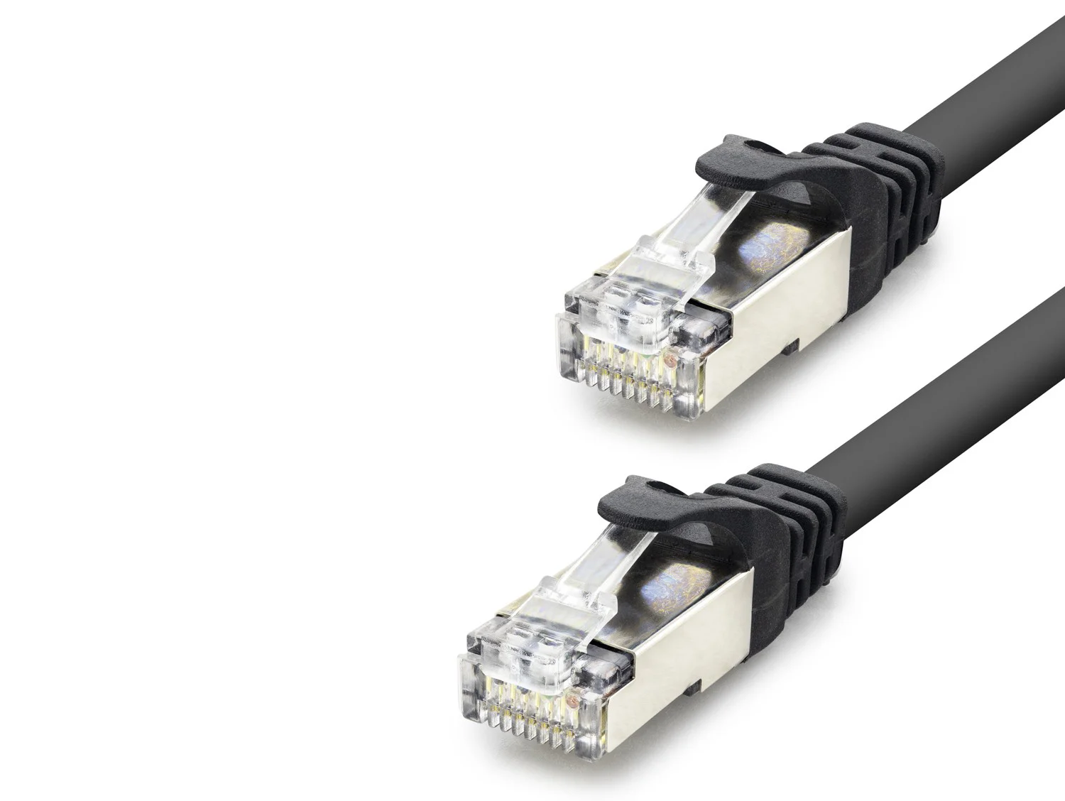 Cat7 Ethernet Patch Kablosu 10 Gbps 600 Mhz 60 Cm - Siyah HDX5089