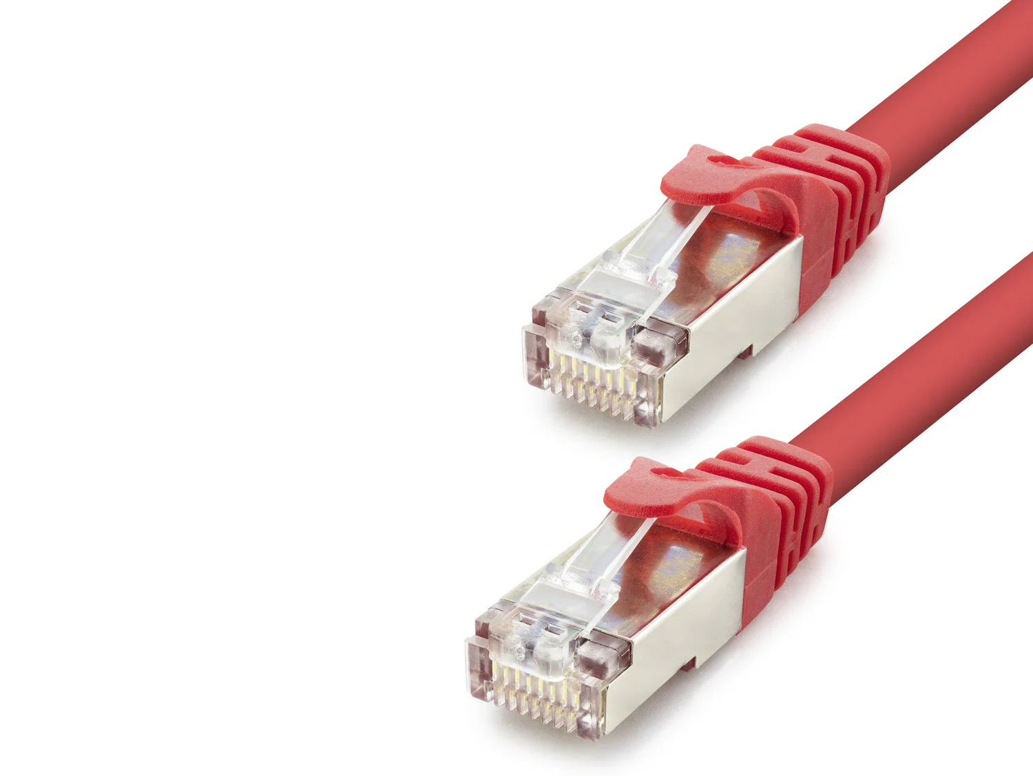 Cat7 Ethernet Patch Kablosu 10 Gbps 600 Mhz 60 Cm - Kırmızı HDX5106