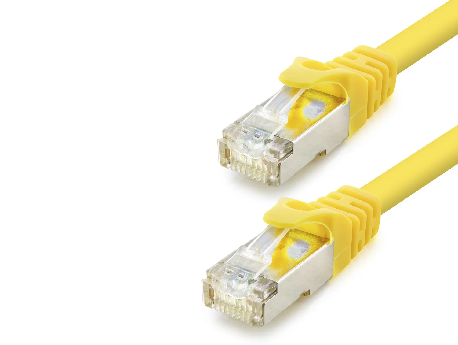 Cat7 Ethernet Patch Kablosu 10 Gbps 600 Mhz 30 Cm - Sarı HDX5101