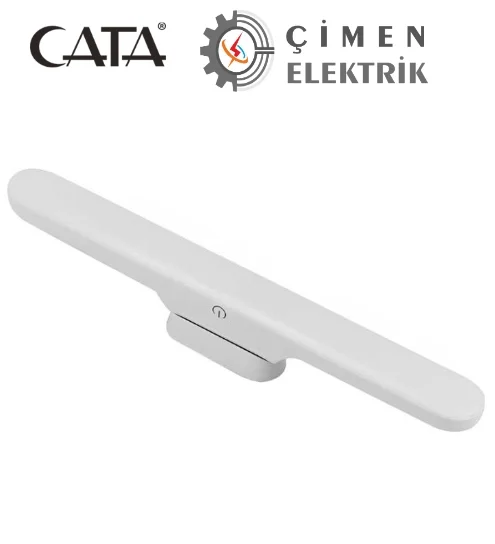 CATA CT 5249 Beyaz Kasa 3W Şarjlı Led Aplik Dokunmatik 3 Renk Mod