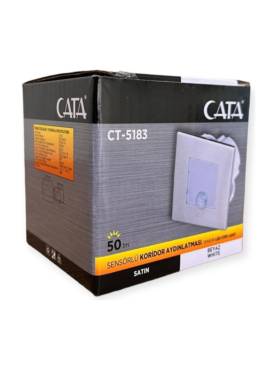 CATA KOLİDOR LAMBASI SENSÖRLÜ GÜNIŞIĞI CT-5183 CATA KOLİDOR LAMBASI SENSÖRLÜ GÜNIŞIĞI CT-5183