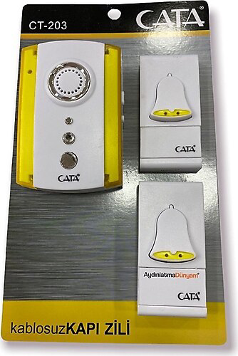 Cata  Kumandali Zil Çift Butonlu Ct-203