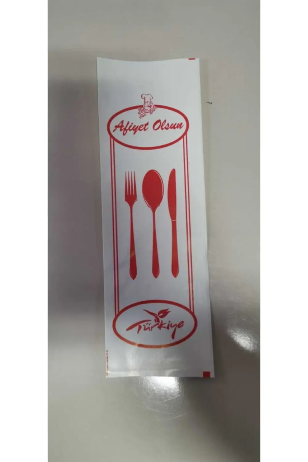 Çatal Bıçak Kılıf 8*24 Kuşe Kağıt