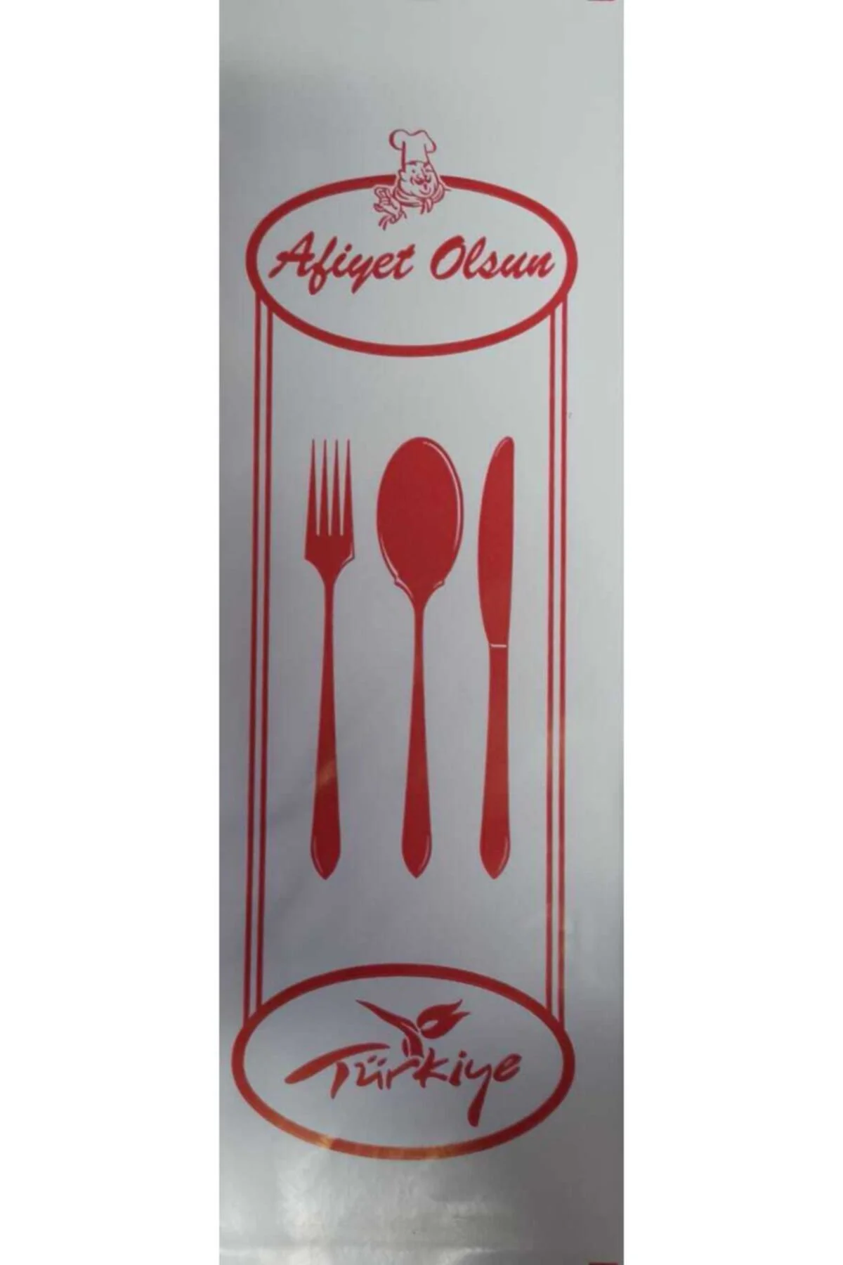 Çatal Bıçak Kılıf 8*24 Kuşe Kağıt