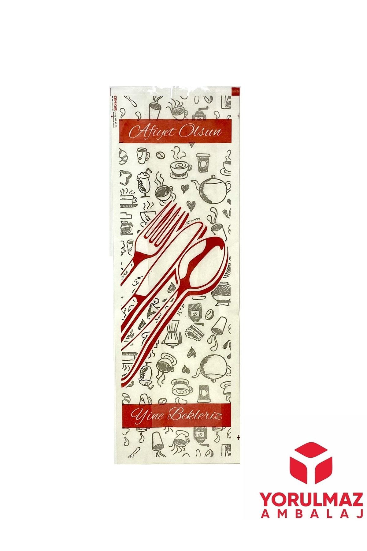 Yorulmazambalaj Çatal Kaşık Bıçak Servis Kağıdı 100'Lü