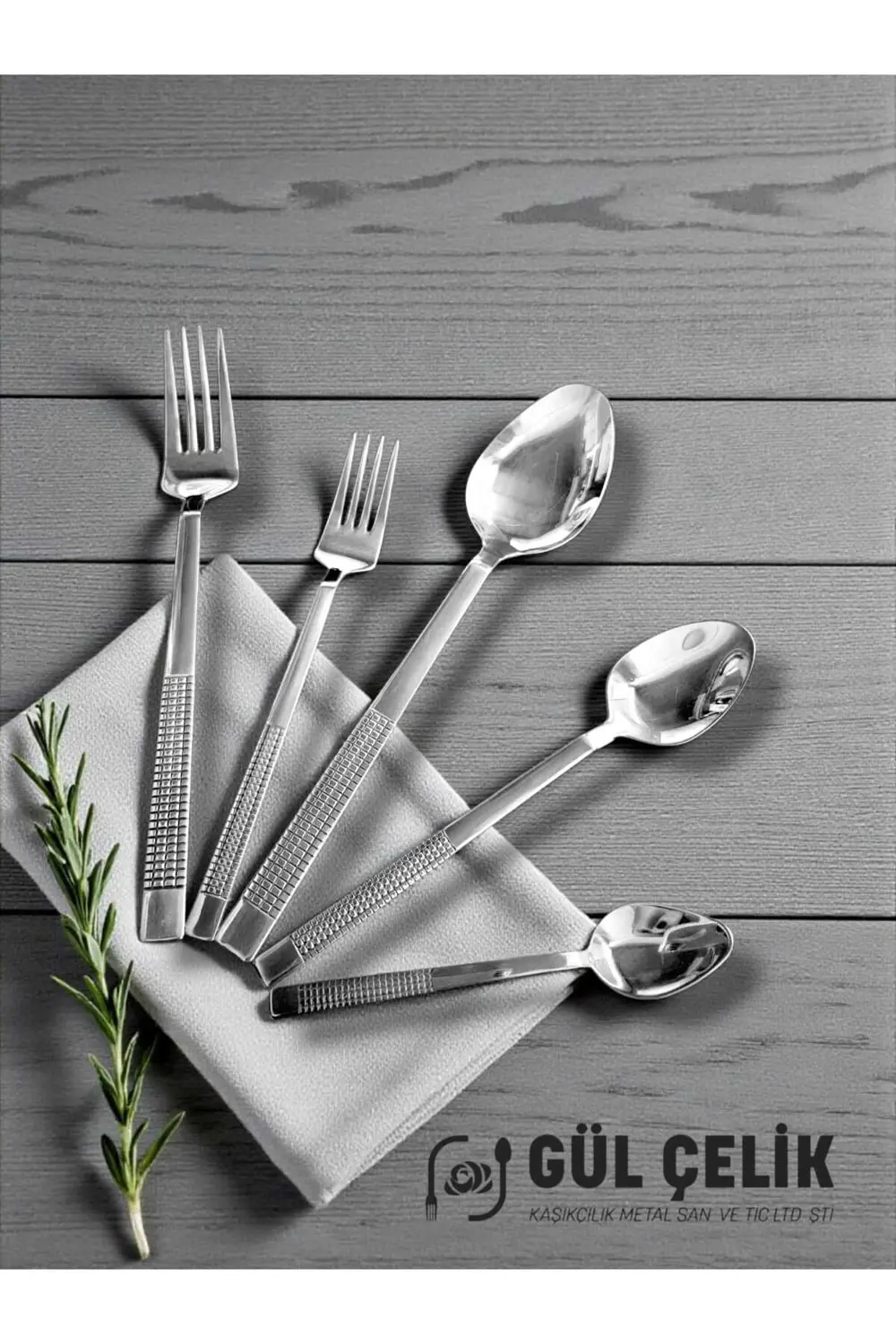 Çatal Kaşık Seti 30 Parça 6 Kişilik Hasır Model 18/0 Kalite