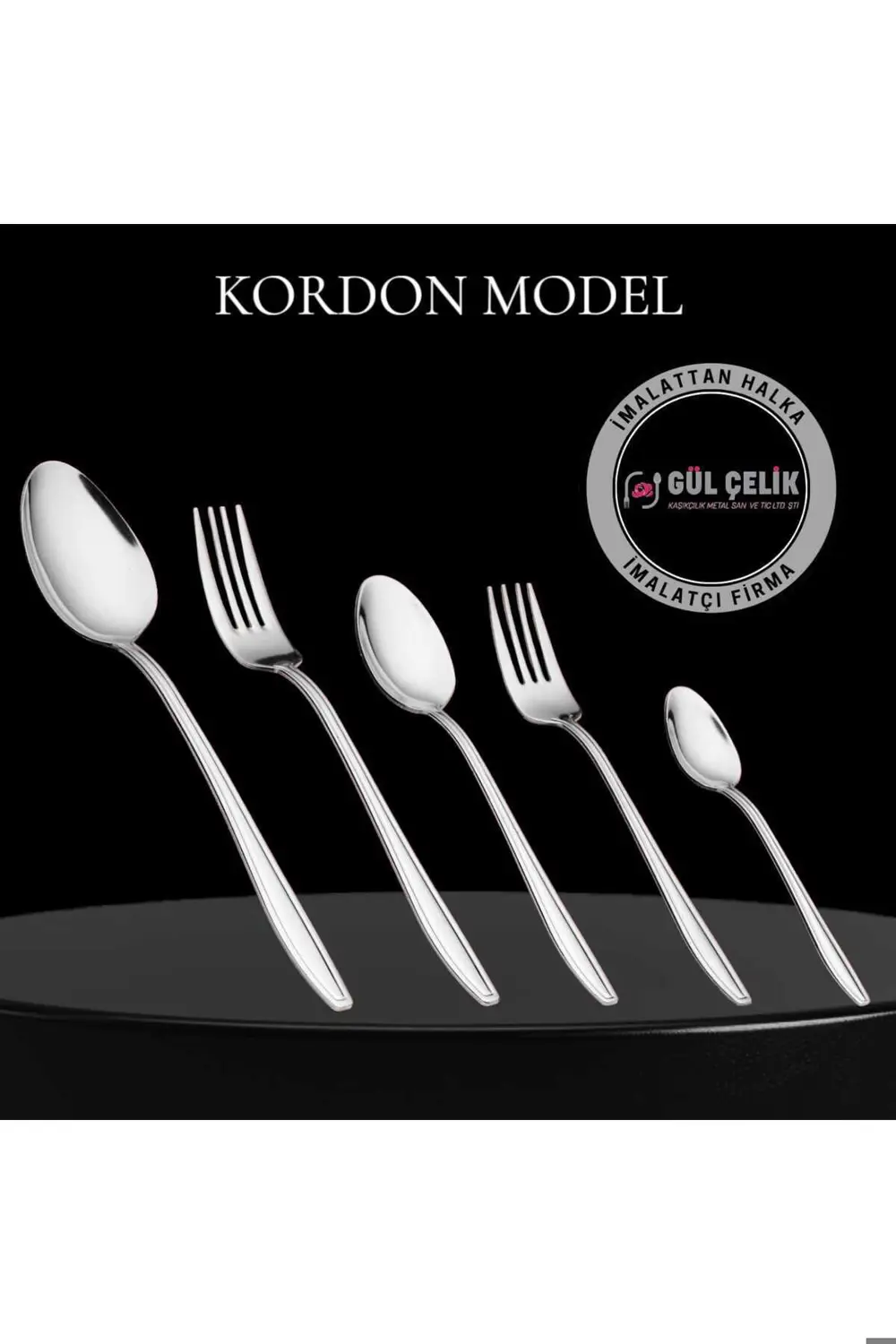 Çatal Kaşık Seti 30 Parça 6 Kişilik Kordon Model 18/0 Kalite