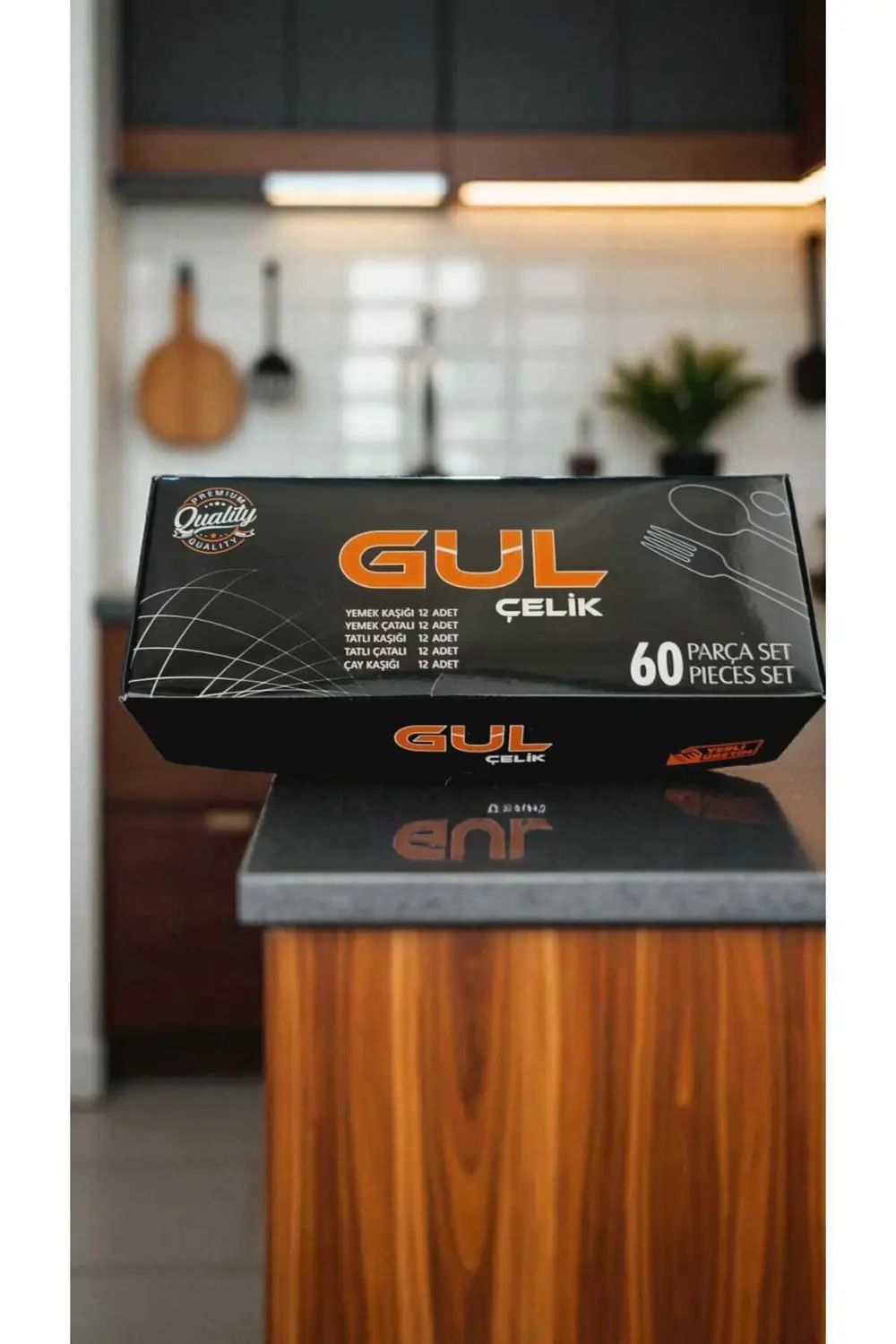 Çatal Kaşık Seti 60 Parça 12 Kişilik Sivri Model 18/0 Kalite