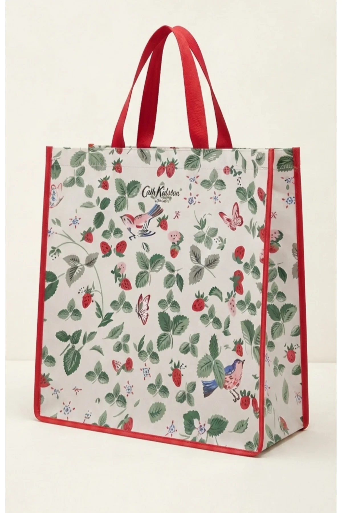 Cath Kidston Çilek Desenli Çok Amaçlı Alışveriş Çantası