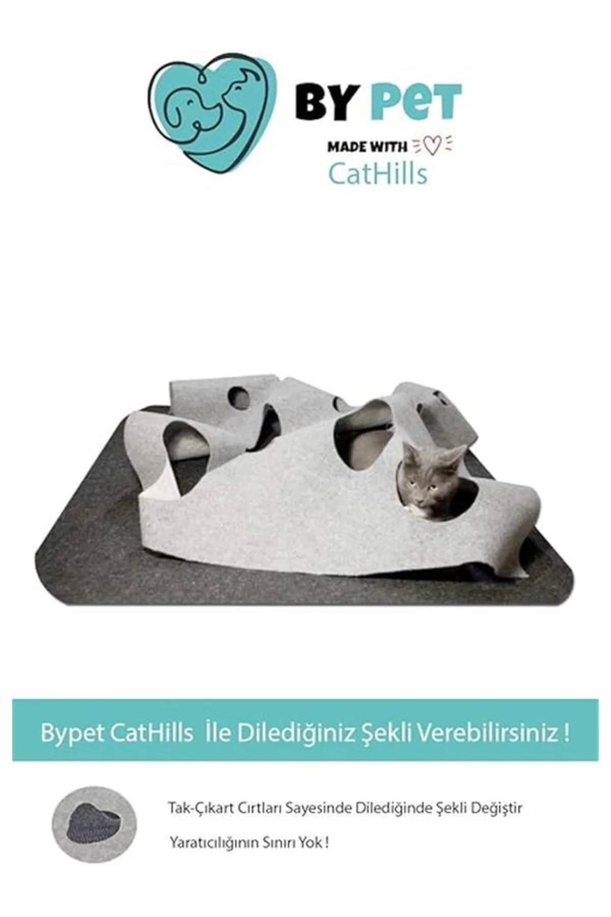 CatHills İnteraktif Kedi Tepeleri Oyun Alanı ve Saklanma Tüneli