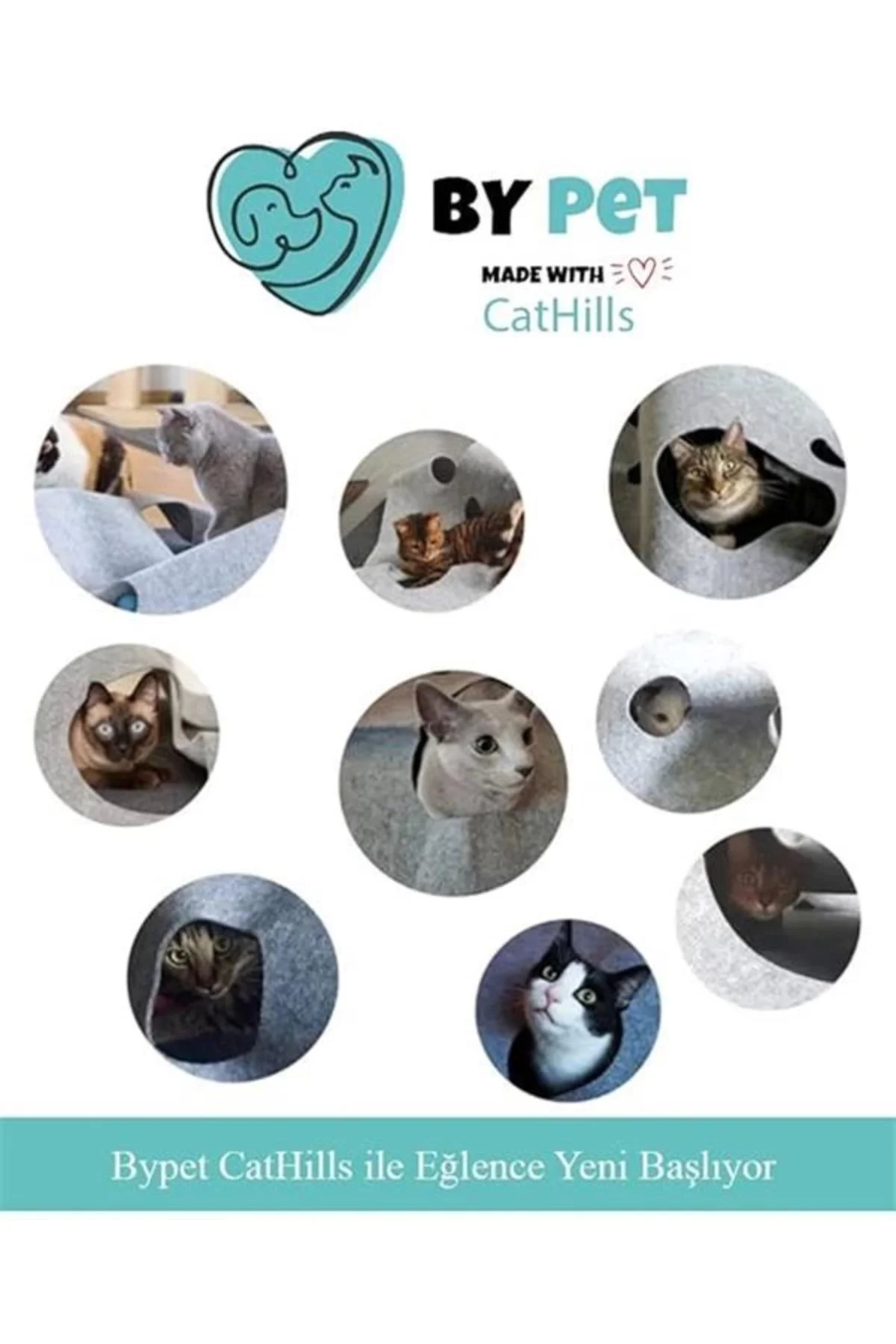 CatHills İnteraktif Kedi Tepeleri Oyun Alanı ve Saklanma Tüneli