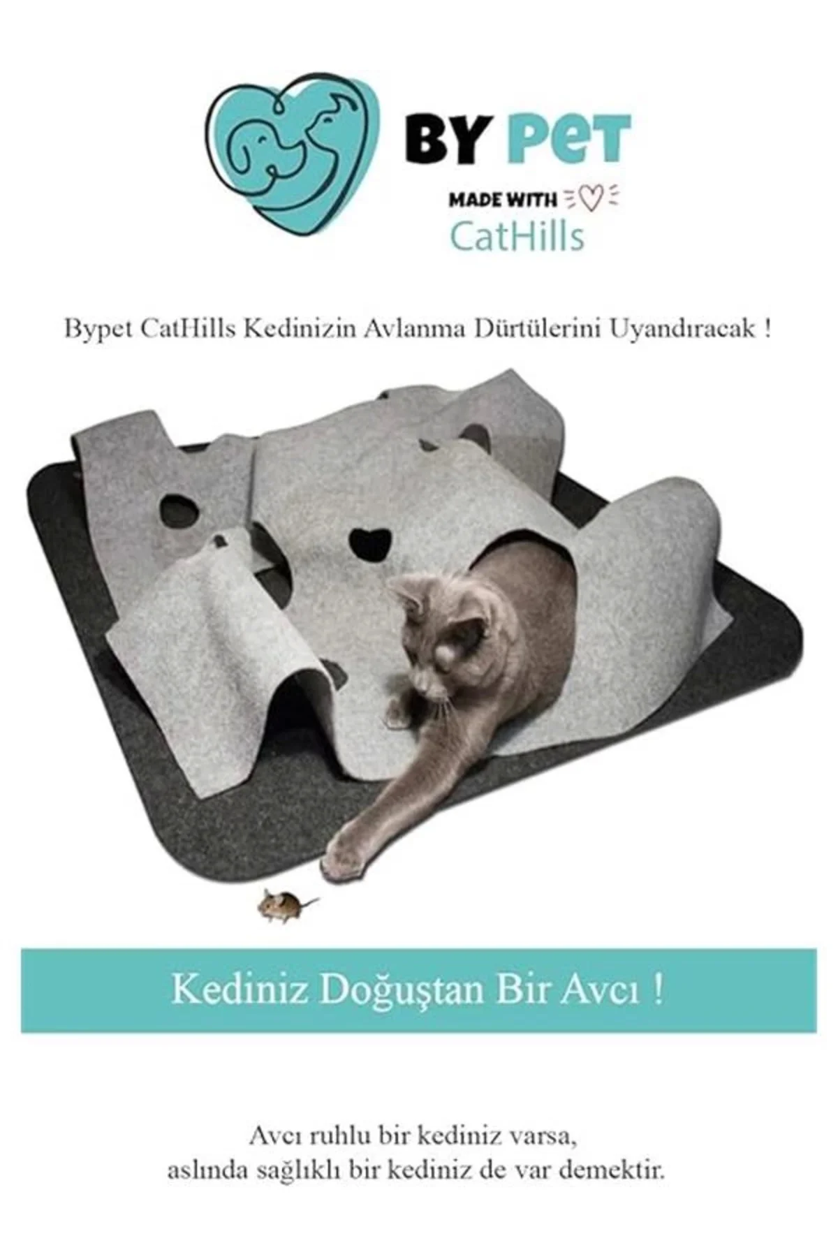 CatHills İnteraktif Kedi Tepeleri Oyun Alanı ve Saklanma Tüneli
