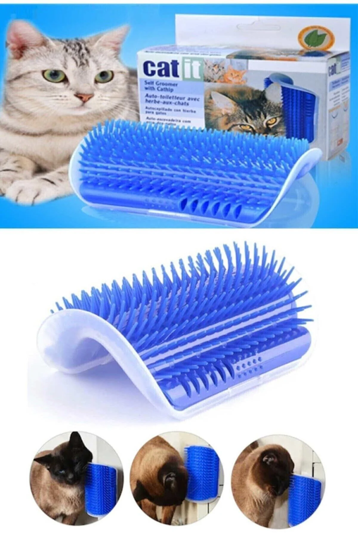 Catit Kedi Kaşınma Aparatı (mavi)