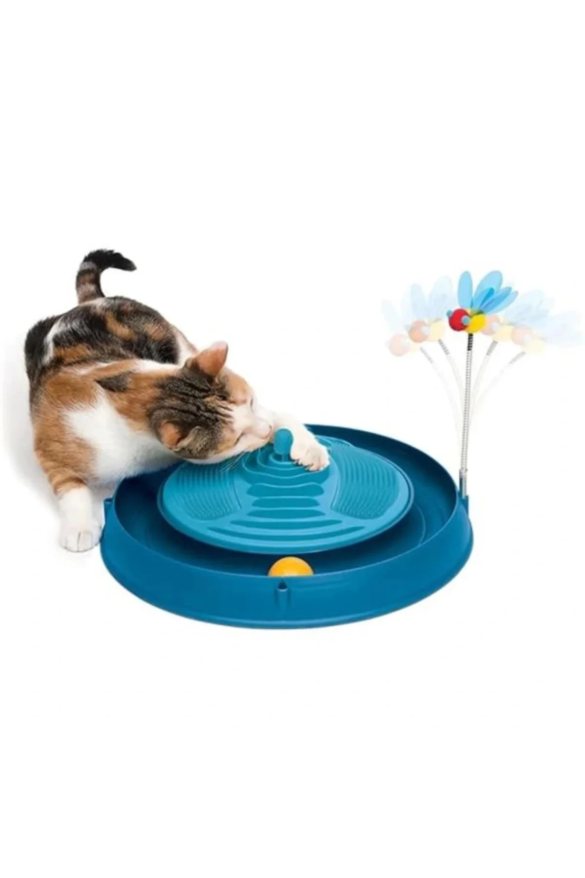 Catit Play 3 in 1 Circuit Ball Toy with Catnip Massager Toplu Yay