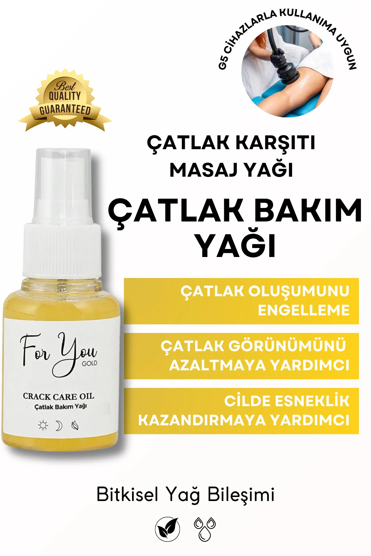 Çatlak Karşıtı Cilt Bakım Yağı & Hamile Çatlak Bakım Yağı