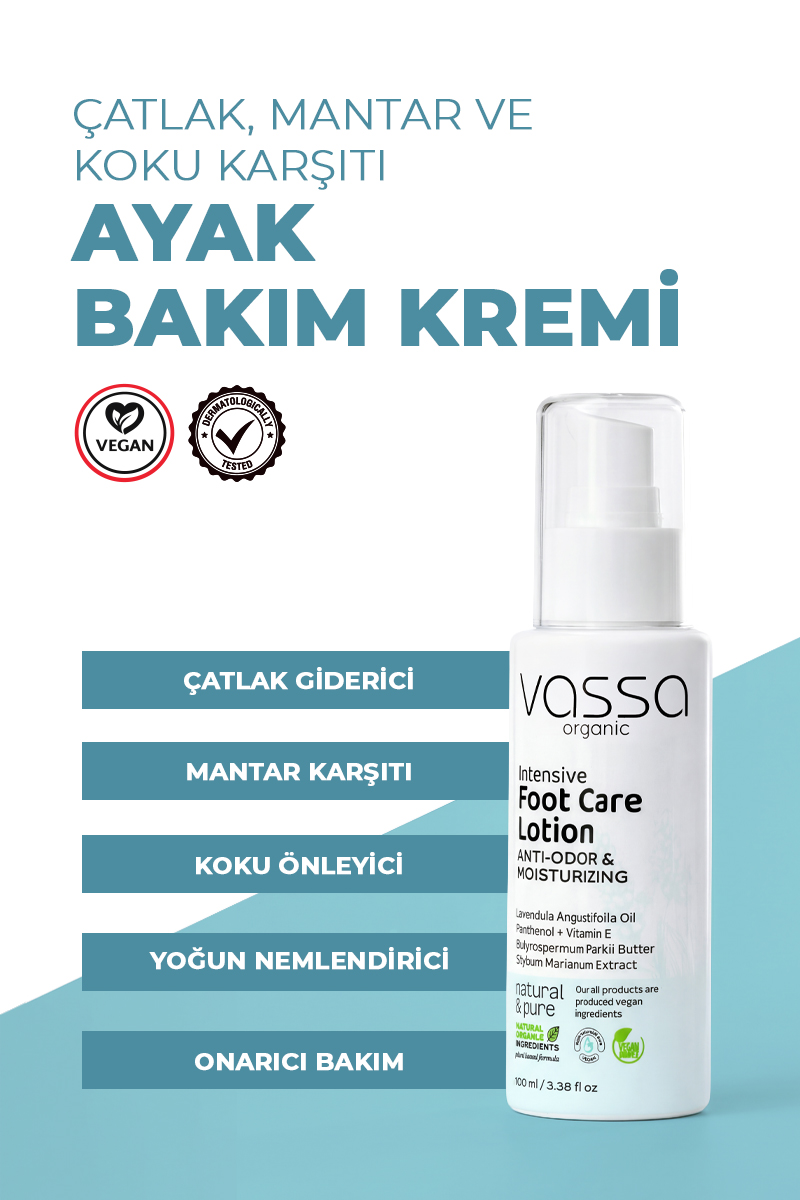 Çatlak, Mantar ve Koku Karşıtı Ayak Topuk Onarıcı Bakım Kremi – Ayak Kremi 100 ml