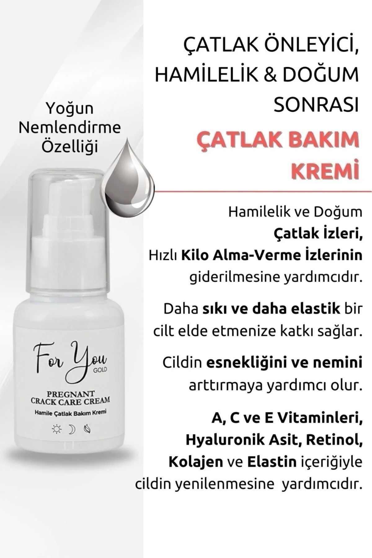 Çatlak Önleyici Bakım Krem- Hamilelik & Doğum Sonrası Çatlak Bakı