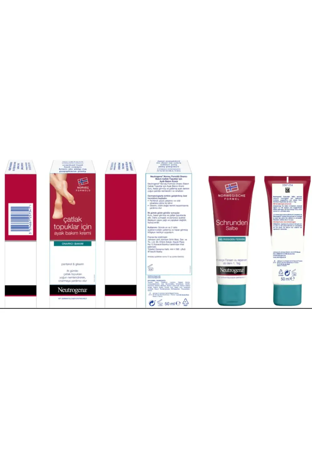 Çatlak Topuk Ayak Kremi 50 ml X2