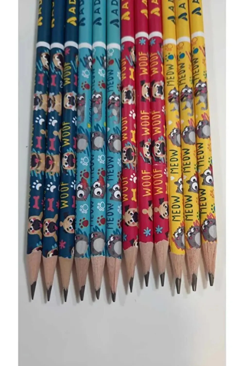 Cats And Dogs Kurşun Kalem 12 Adet 2b