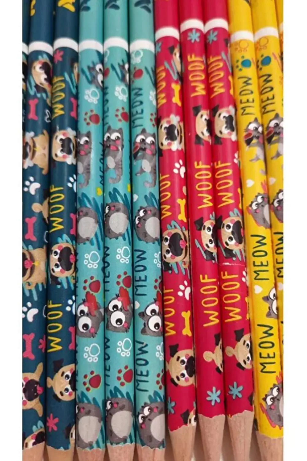 Cats And Dogs Kurşun Kalem 12 Adet 2b