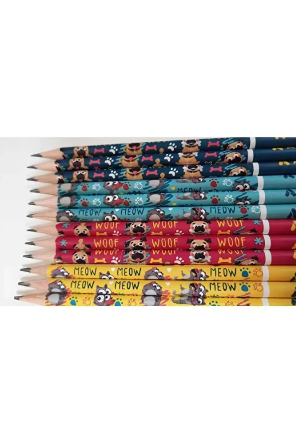 Cats And Dogs Kurşun Kalem 12 Adet 2b