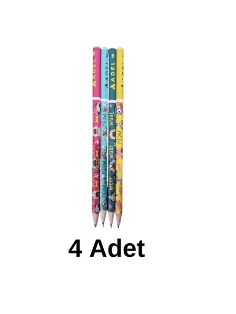 cats&dogs kurşun kalem (4 adet)