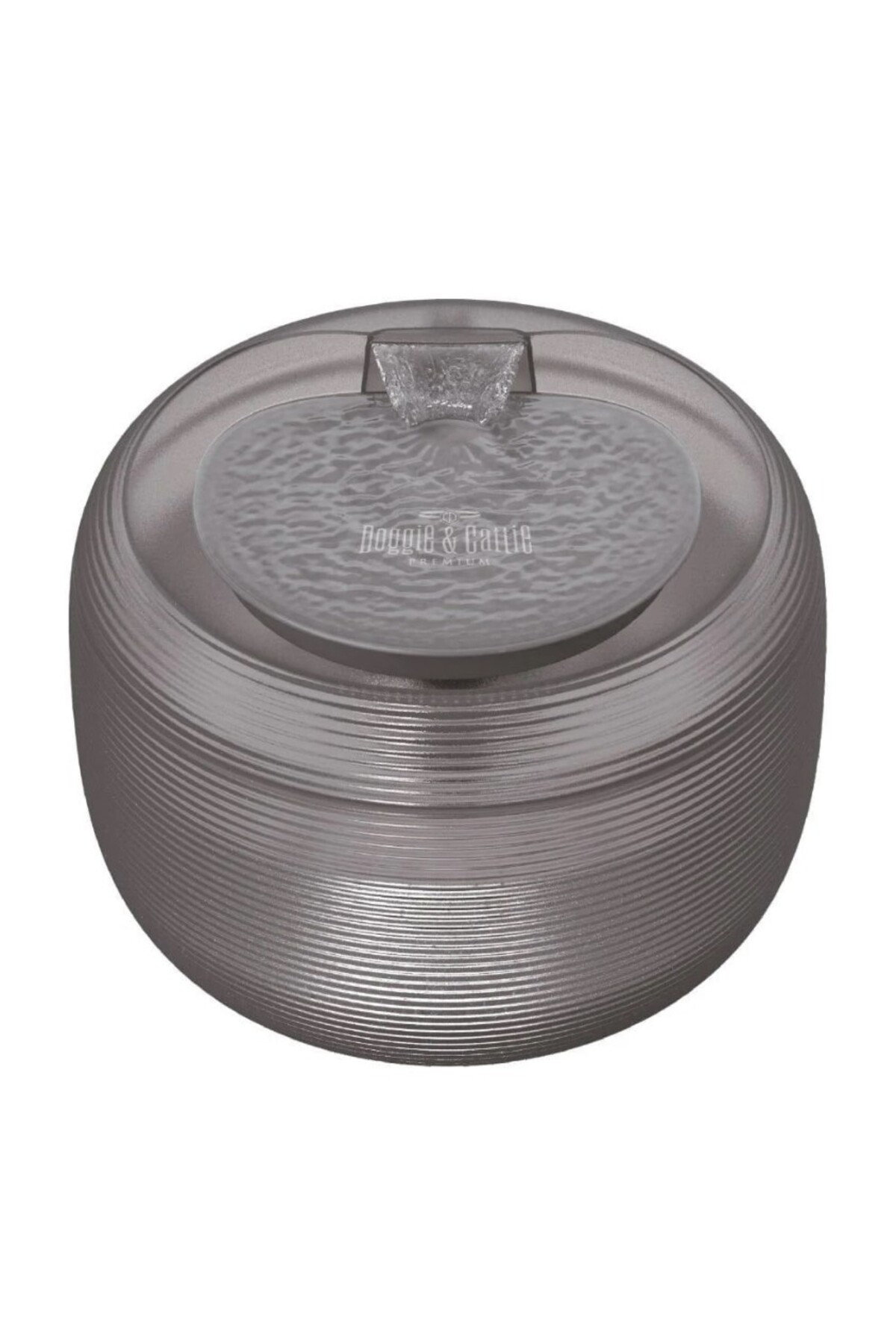 Doggie&Cattie Cattie Arıtmalı Su Pınarı Klasik Model Antrasit 2.5 Lt - Sessiz,