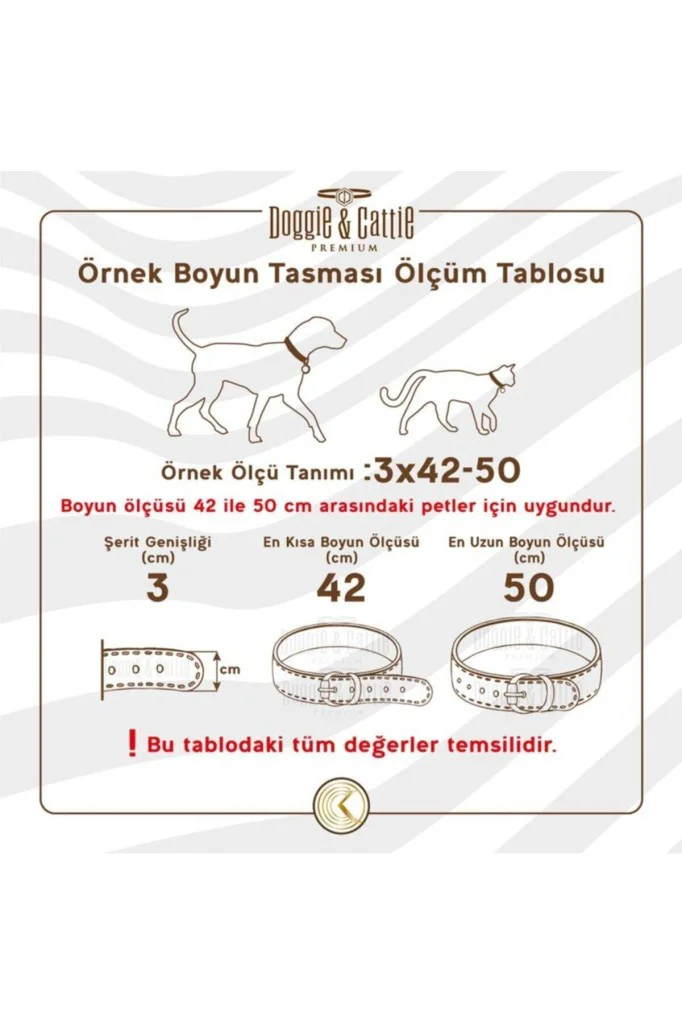 Cattie Gerçek Deriden El Yapımı Reflektörlü Kedi Boyun Tasması 1,