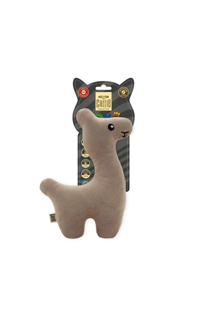 Cattie Matatabi İçerikli Kedi Oyuncağı Peluş Lama 20Cm