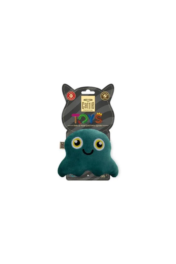 Cattie Matatabi İçerikli Kedi Oyuncağı Peluş Ahtapot 11Cm