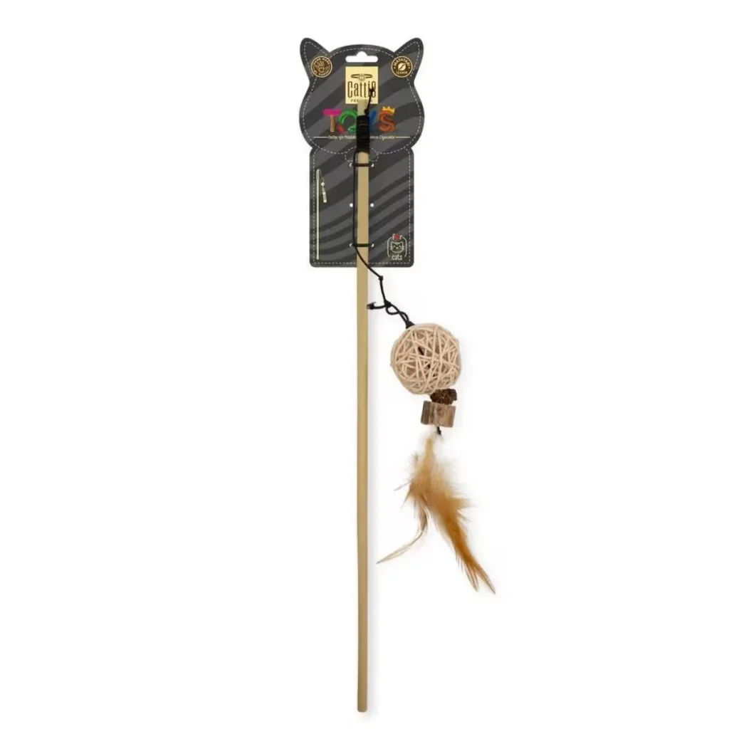 Cattie Matatabi İçerikli Kedi Oyuncağı Toplu Olta 50Cm