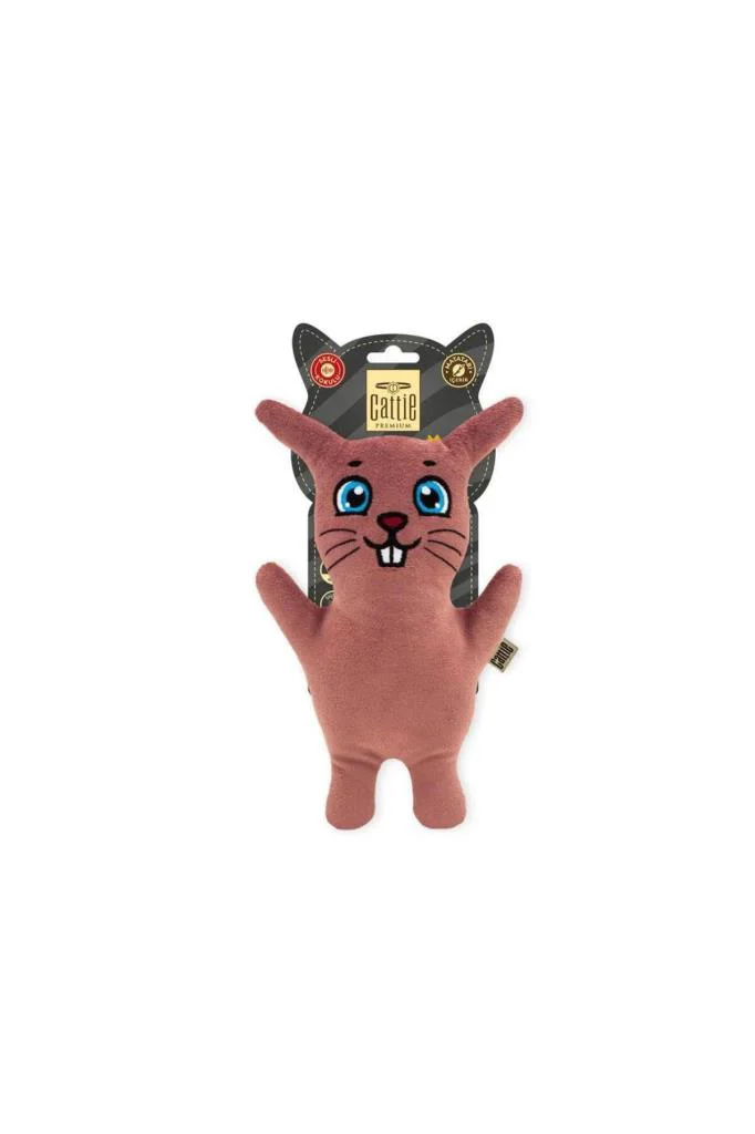 Cattie Matatabi İçerikli Kedi Oyuncağı Peluş Tavşan 20Cm