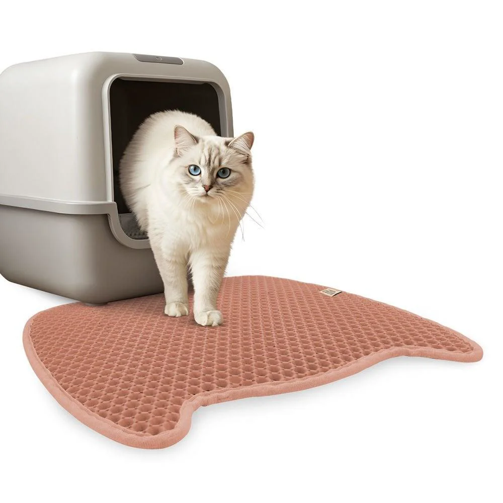 Cattie Taraklı Model Kum Toplayıcı Fonksiyonel Kedi Paspası Pink 