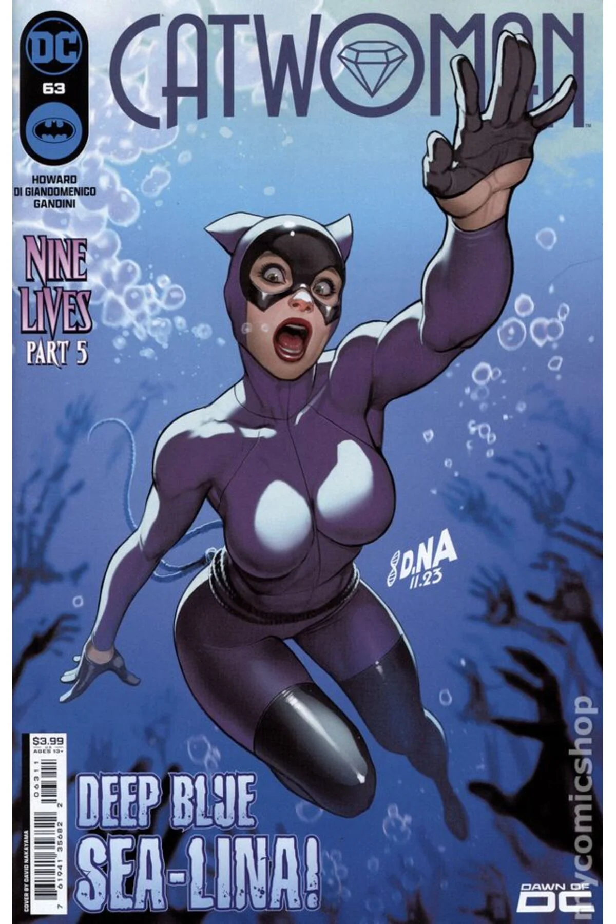 Catwoman #63A (ingilizce) Cover by David Nakayama