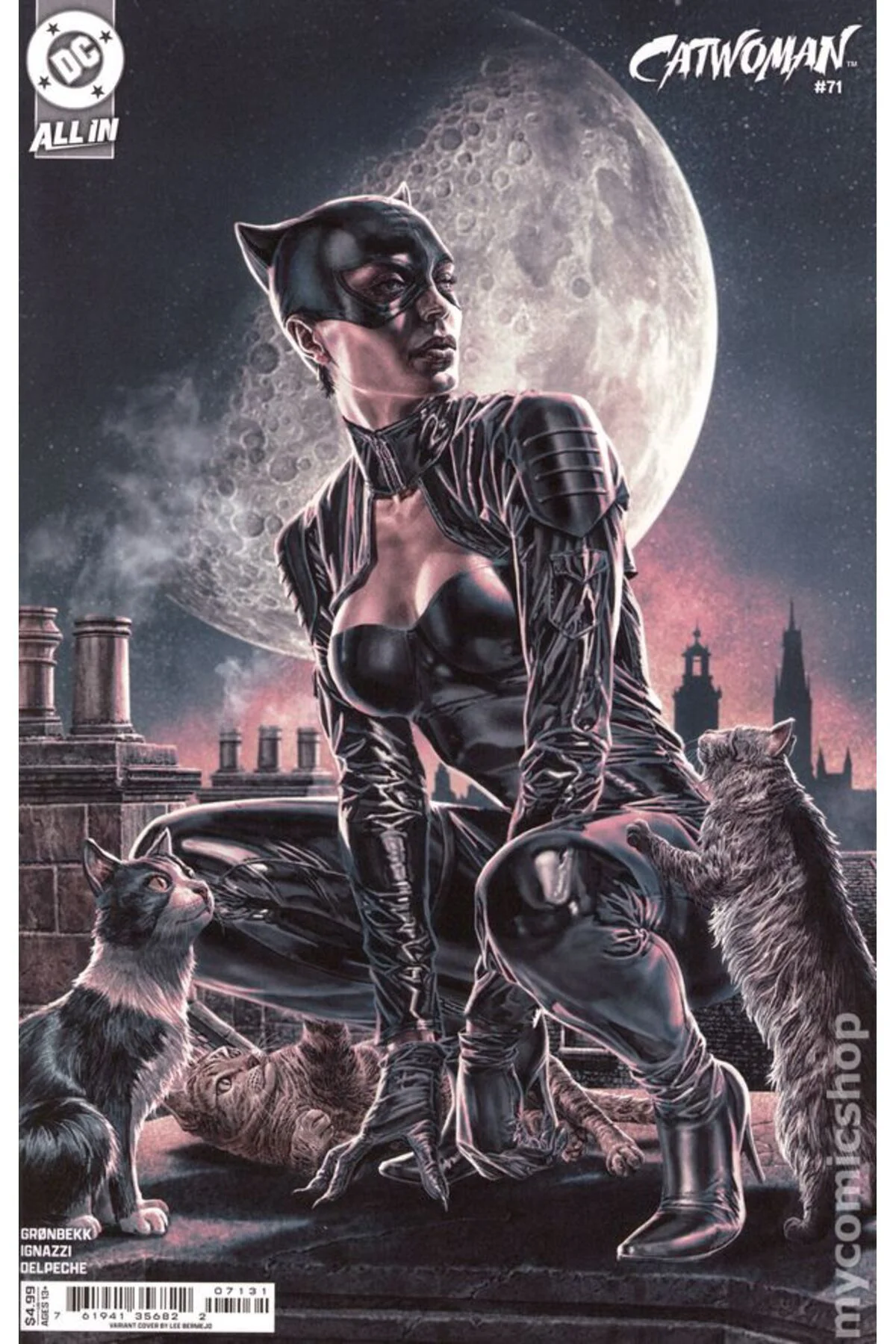 Catwoman #71C (ingilizce) Lee bermejo Kapak