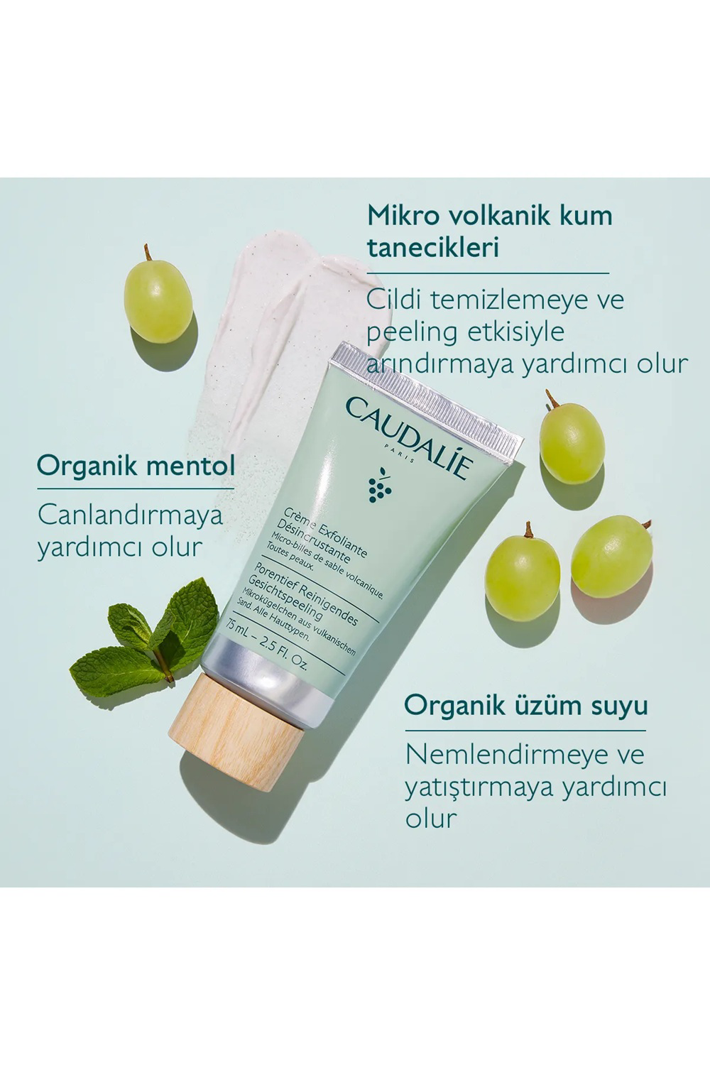 Caudalie Deep Cleansing Exfoliating Cream 75 ml